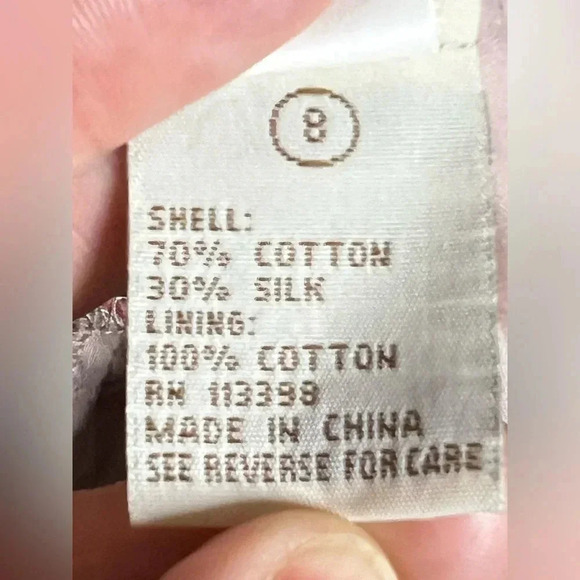 Harkham cotton/silk blend summer dress, size 8 - Picture 6 of 6